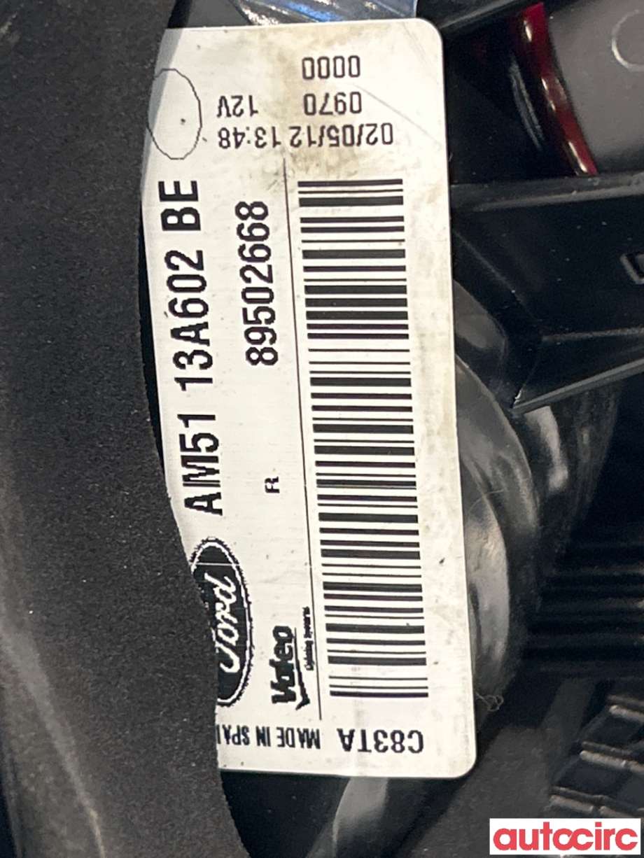 Baklykt høyre indre til Ford C-Max 2010-2015 (Type II, Fase 1)  (FORD|1861698|AM5113A602BE)
