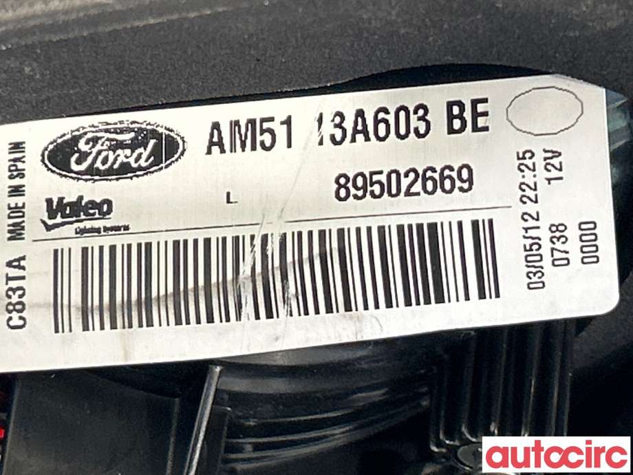 Baklykt venstre indre til Ford C-Max 2010-2015 (Type II, Fase 1) (FORD|1767544|AM5113A603BE)