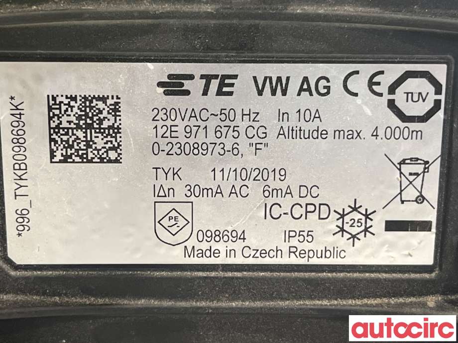 Batterilader (OBC - On Board Charger) til VW e-Golf 2014-2017 (Fase 1)  (VOLKSWAGEN|12E971675CG)