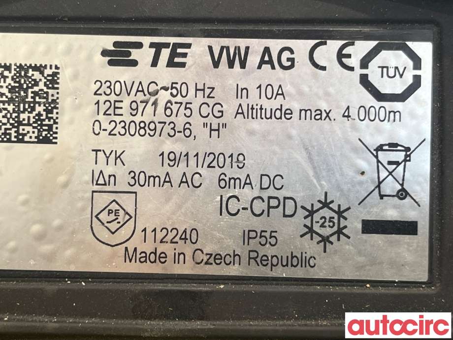 Batterilader (OBC - On Board Charger) til VW e-Golf 2014-2017 (Fase 1)  (VOLKSWAGEN|12E971675CG)