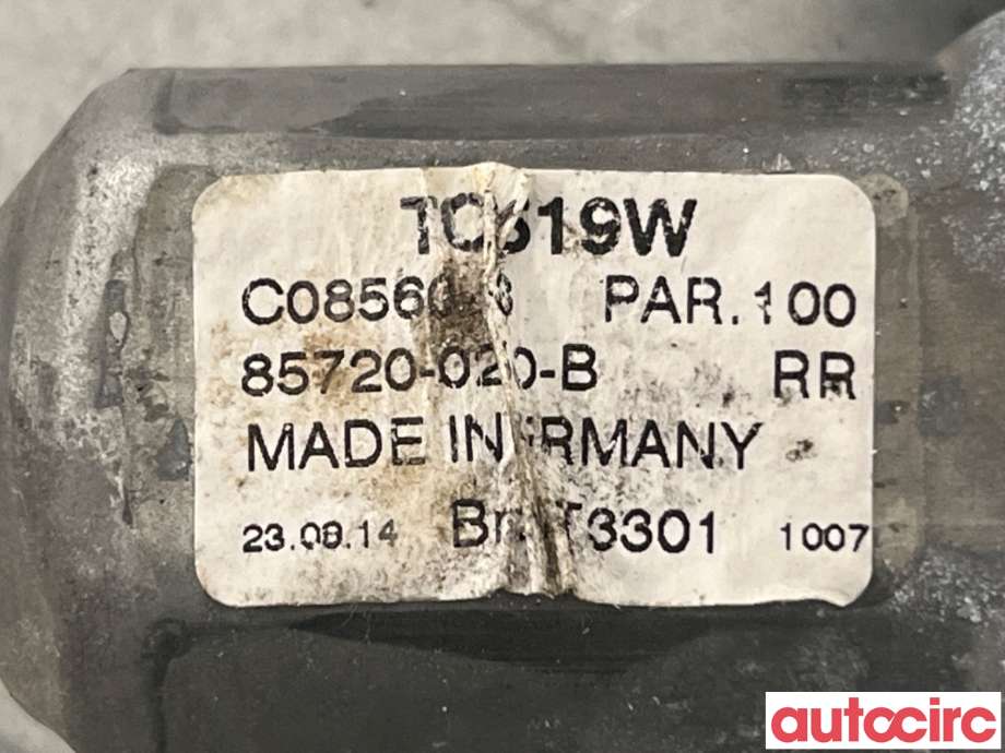 Ruteheis høyre bak til Toyota Auris 2015-2019 (Type II, Fase 2)  (TOYOTA|6983002430|)
