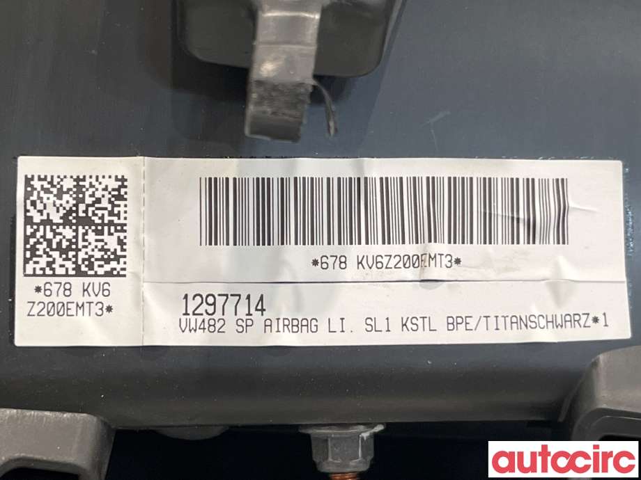 Airbag sidepute venstre til VW Passat 2015-2019 (Fase 1) (B8) (B8) (VOLKSWAGEN|3G0880441E||3G9885701F)