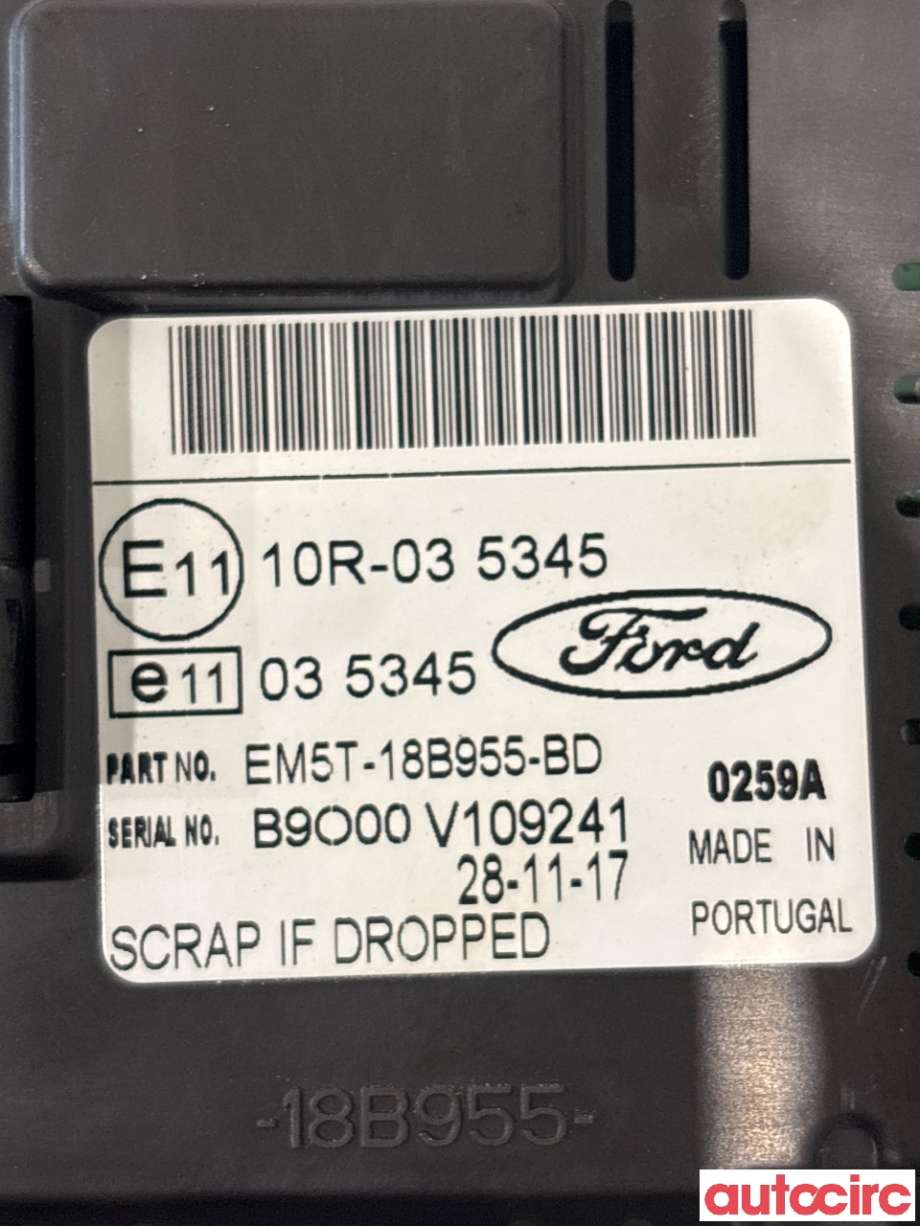 Multimedia display (MCU - Media Controller Unit) til Ford Transit Connect 2018-->> Type II, Fase 2  (FORD|2014481||EM5T-18B955-BD)