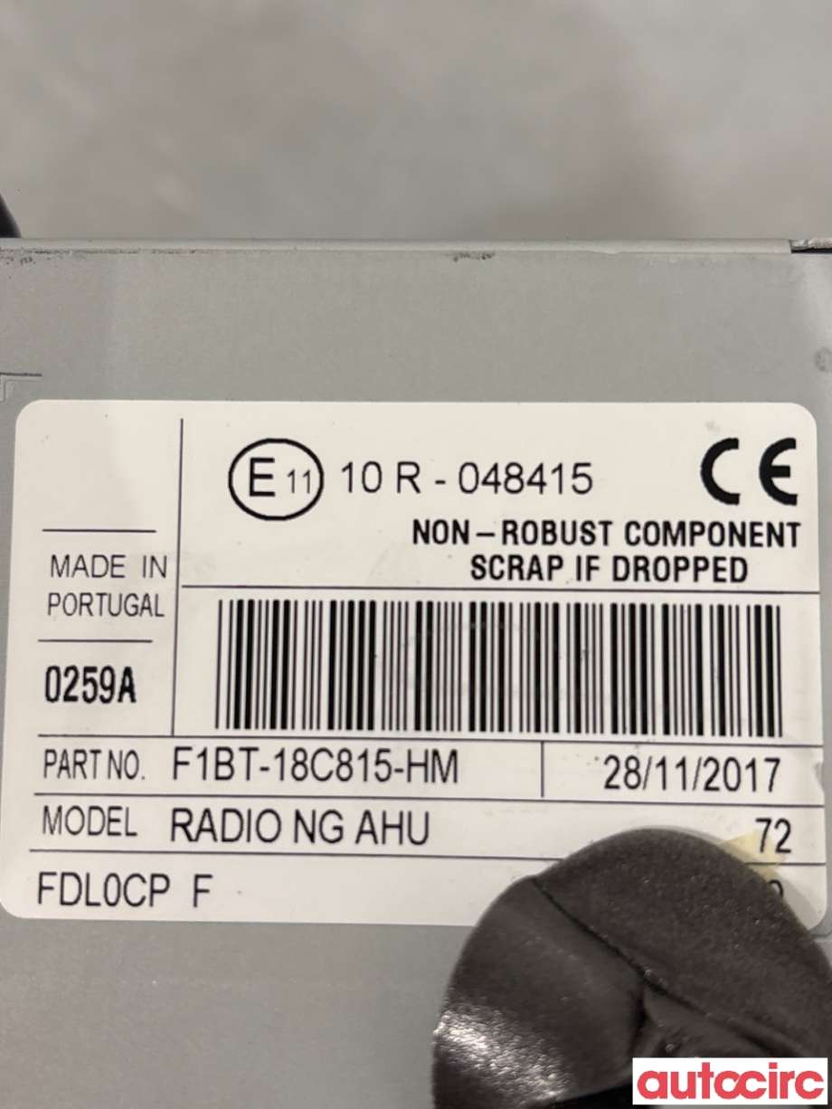 Bilstereo til Ford Transit Connect 2018-->> Type II, Fase 2 (FORD|2335493||F1BT-18C815-HM)