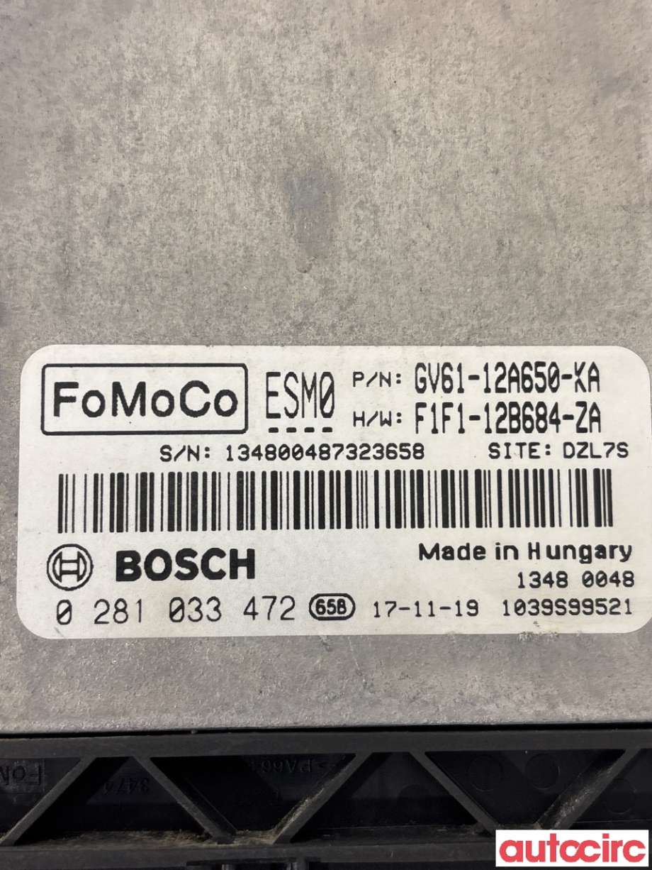 Styreenhet motor til Ford Transit Connect 2018-->> Type II, Fase 2  (FORD|2032181|0281033472|F1F1-12B684-ZA)