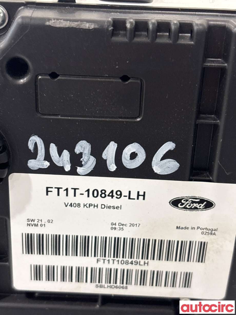 Instrumentpanel til Ford Transit Connect 2018-->> Type II, Fase 2  (FORD|2078138||FT1T-10849-LH)
