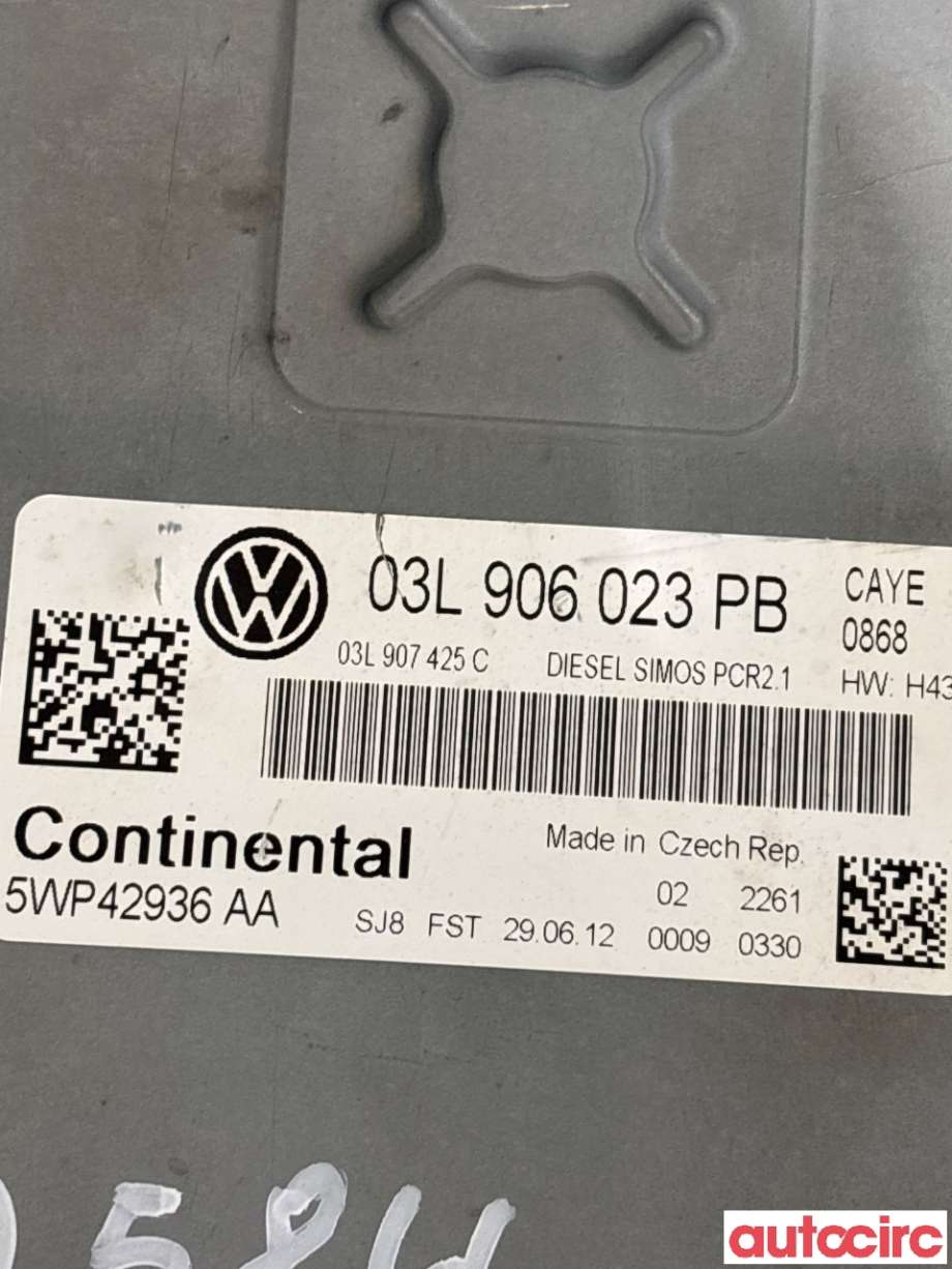 Styreenhet motor til VW Caddy 2010-2015 (Type III, Fase 2) (VOLKSWAGEN|03L906023TD||03L906023PB)