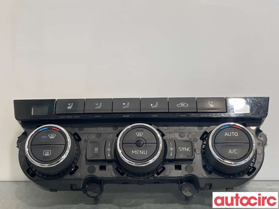 Varmeapparat betjening til Škoda Superb, 2015-->> (Type III)  (SKODA|3V0907044AP)