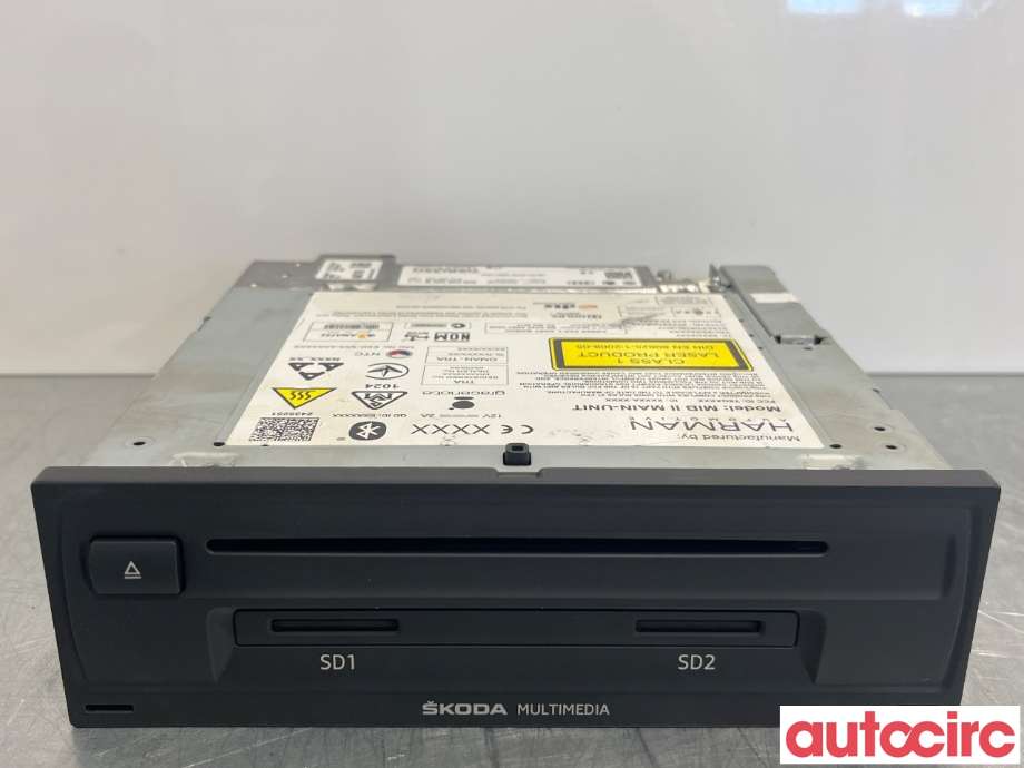 Bilstereo til Škoda Superb, 2015-->> (Type III)  (SKODA|3V0035020B)