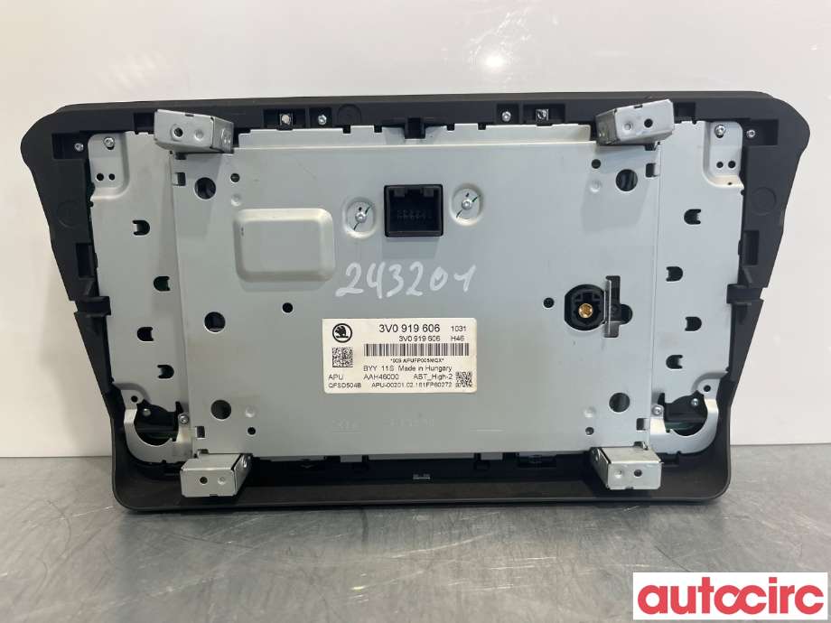 Multimedia display (MCU - Media Controller Unit) til Škoda Superb 2015-->> (Type III)  (SKODA|3V0919606|)
