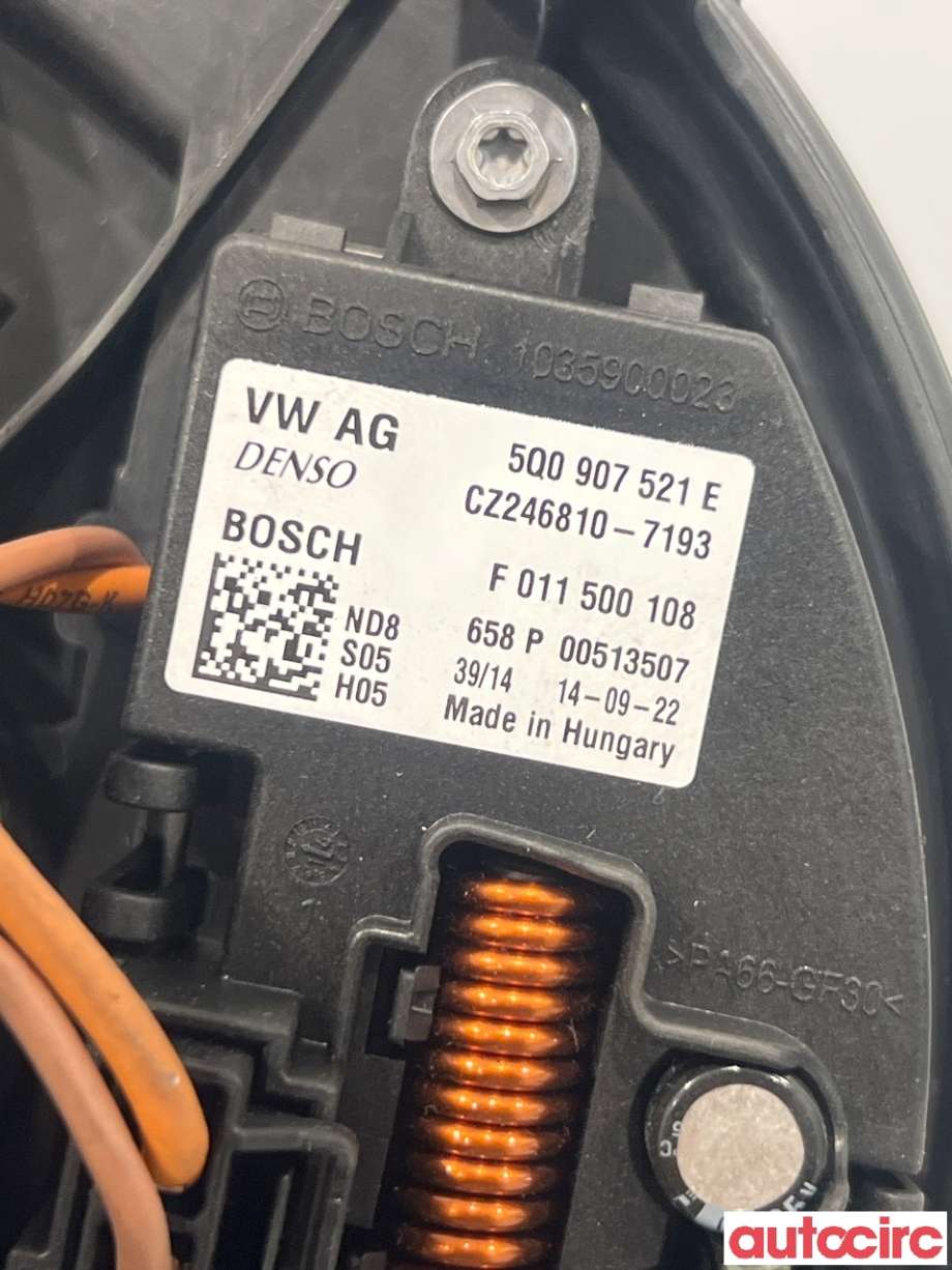 Varmeapparat motor til Škoda Octavia 2013-2016 (Type III, Fase 1) (SKODA|5Q1819021J|F011500108|5Q0907521E)
