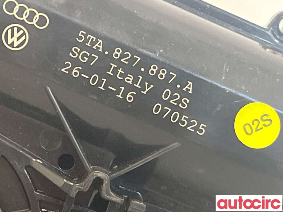 Sentrallås bakluke til Škoda Superb 2015-->> (Type III)  (SKODA|5TA827887A|)