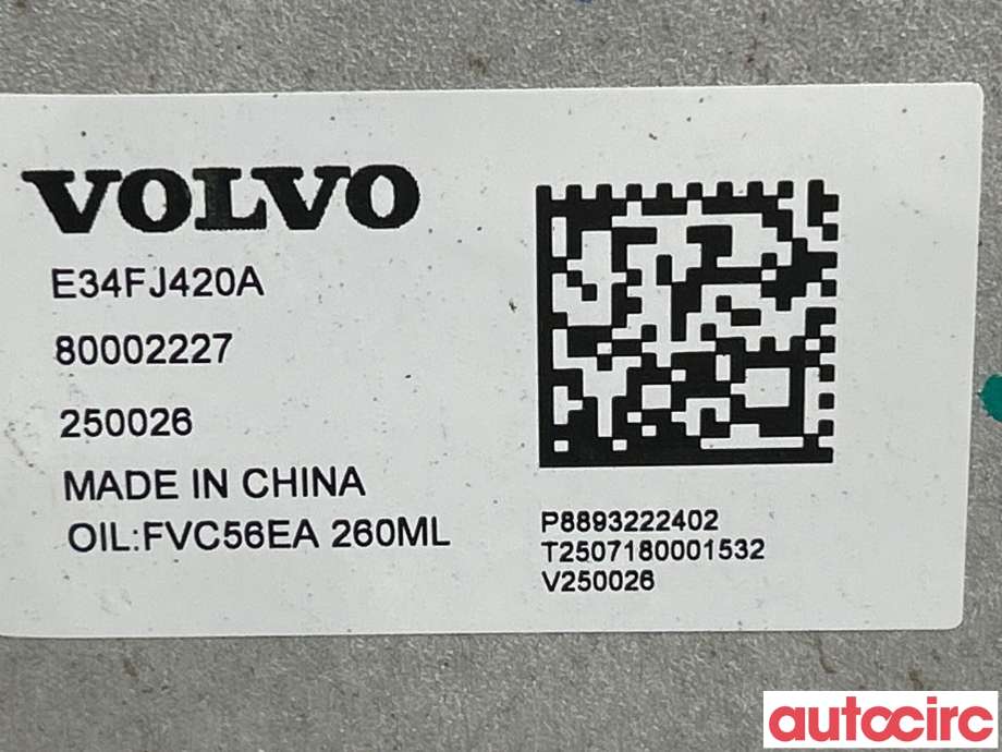 Aircondition kompressor til Volvo EX30 2023-->>  (VOLVO|36010814|E34FJ420A|80002227)