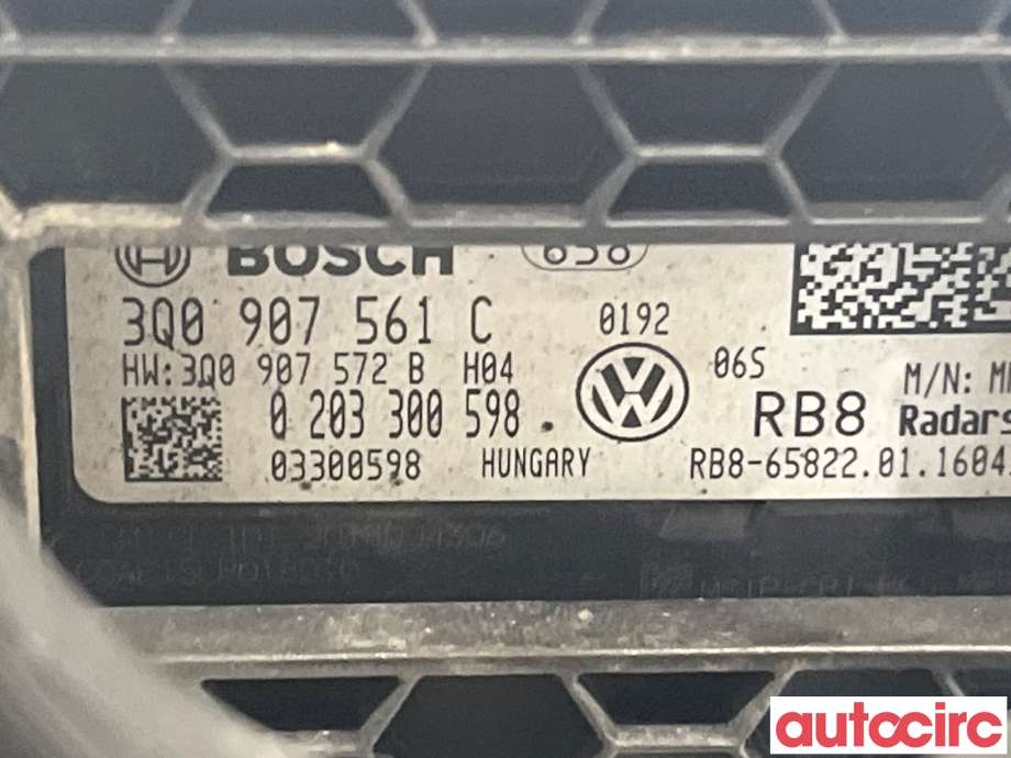 Sensor radar til Škoda Superb 2015-->> (Type III)  (SKODA|3Q0907561C|)