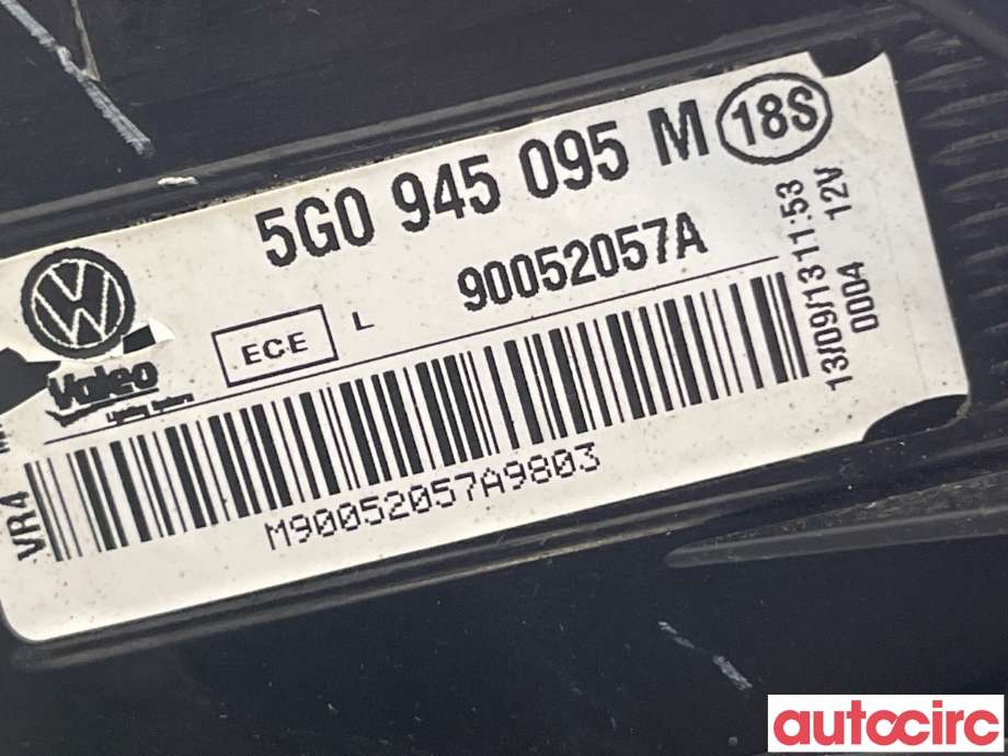 Baklykt venstre til VW Golf VII 2012-2017 (Fase 1)  (VOLKSWAGEN|5G0945095M)