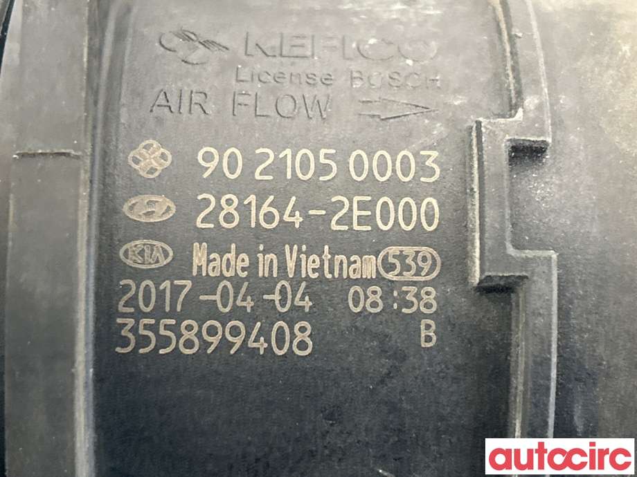 Luftmengde/luftmassemåler til Kia Optima 2017-2020  (KIA|281642E000|9021050003|28164-2E000)