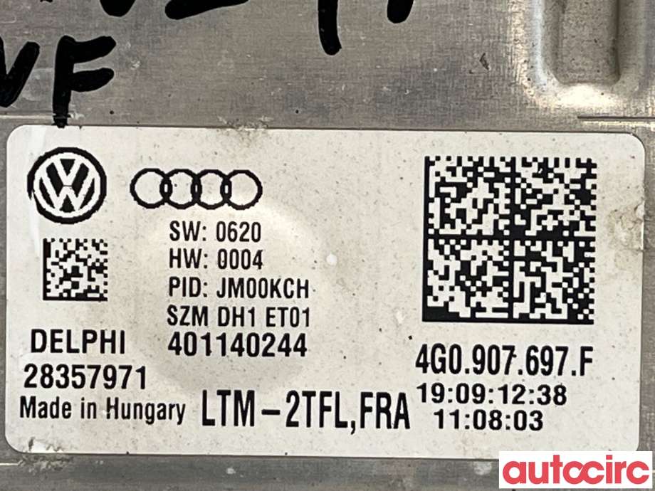 Styreenhet xenon/ballast til Audi A6, Allroad 2012-2014 (Type III, Fase 1) (C7) (C7) (AUDI|4G0907697F)