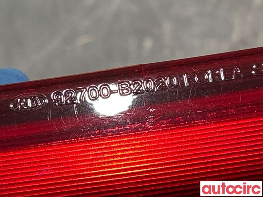 Baklykt bremselys bakrute til Kia Soul 2014-2019 (Type II) (KIA|92700B2020||92700-B2020)