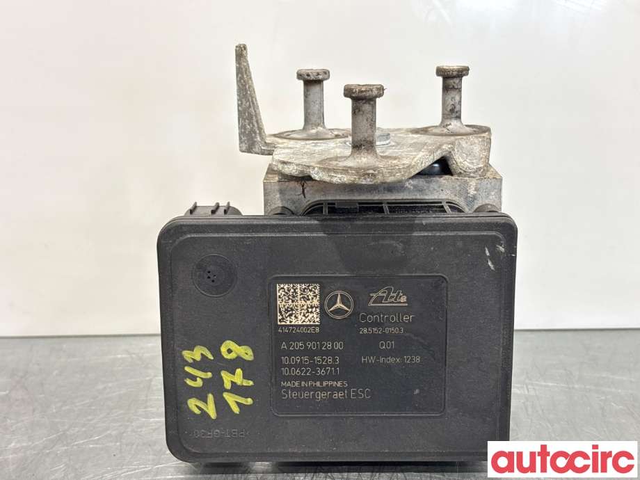 ABS sentral til Mercedes C-Klasse 2014-2018 (Fase 1) (W205) (W205) (MERCEDES|A2054310100|100220-04024|A2054313712)