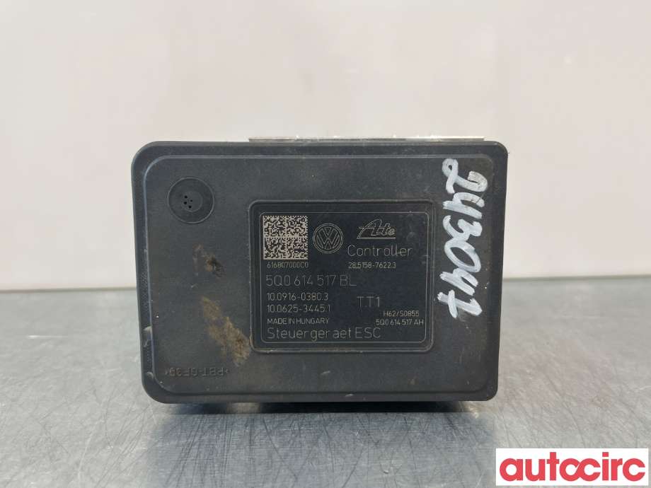 ABS sentral til Audi A3 2016-2020 (Type III, Fase 2)  (AUDI|5Q0614517BL|100220-08294)