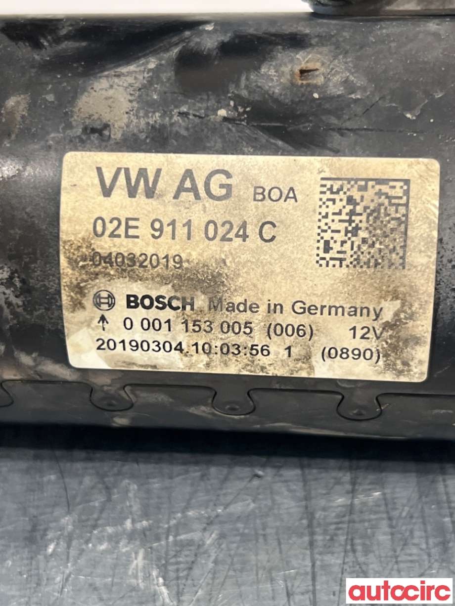 Starter diesel til VW Transporter / Caravelle 2019-->> (T6.1) (T6.1) (VOLKSWAGEN|02E911024CX|0001153005|02E911024C)