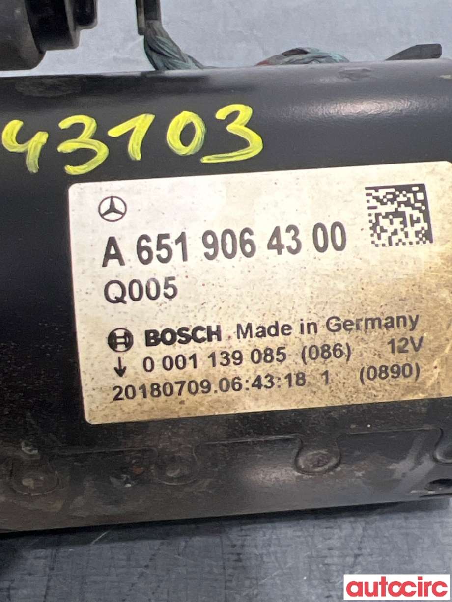 Starter diesel til Mercedes Vito 2014-->> (W447) (W447) (MERCEDES|A6519064300|0001139085)