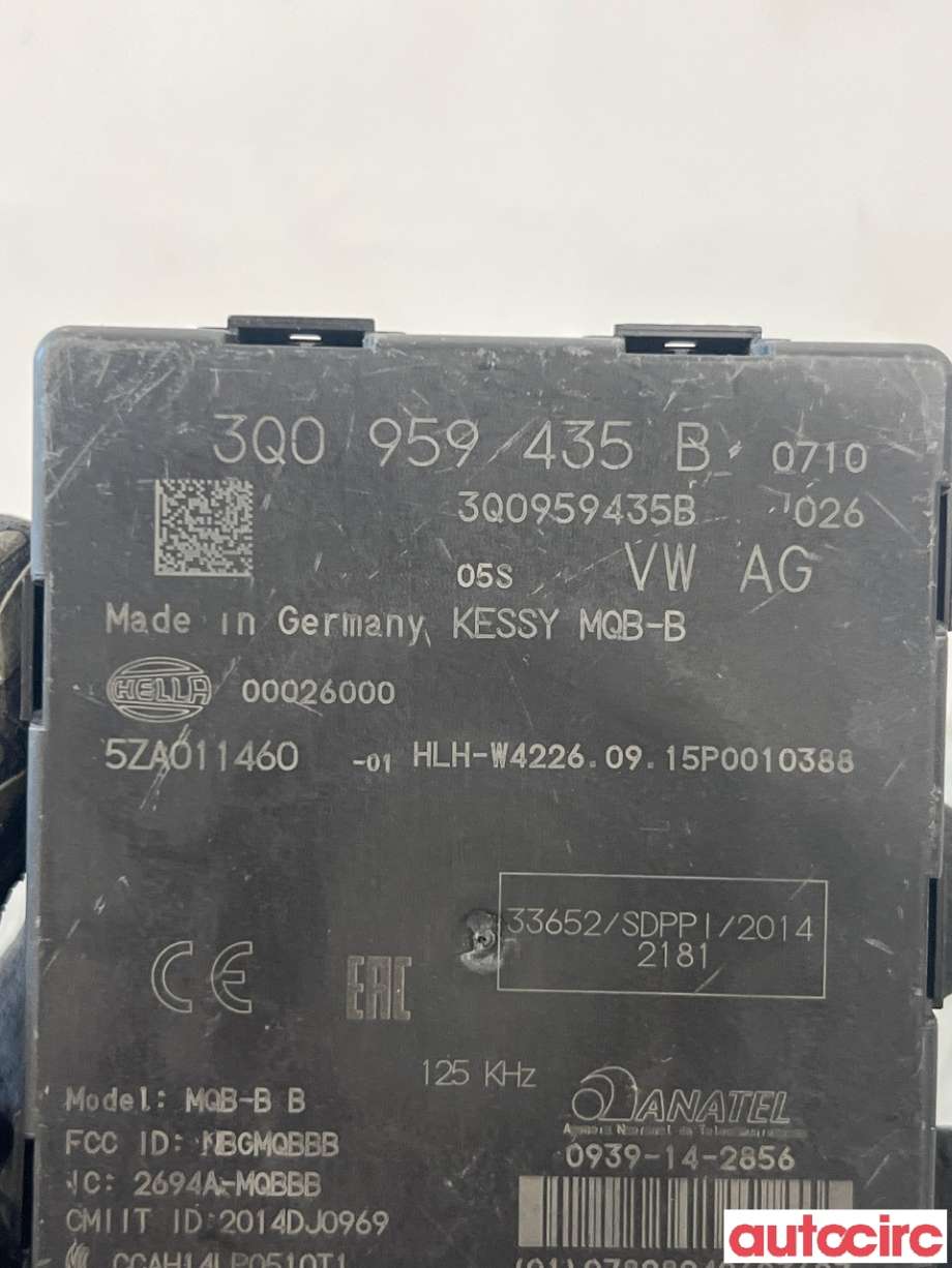 Styreenhet nøkkelfri/keyless til VW Passat 2015-2019 (Fase 1) (B8) (B8) (VOLKSWAGEN|3Q0959435P||3Q0959435B)