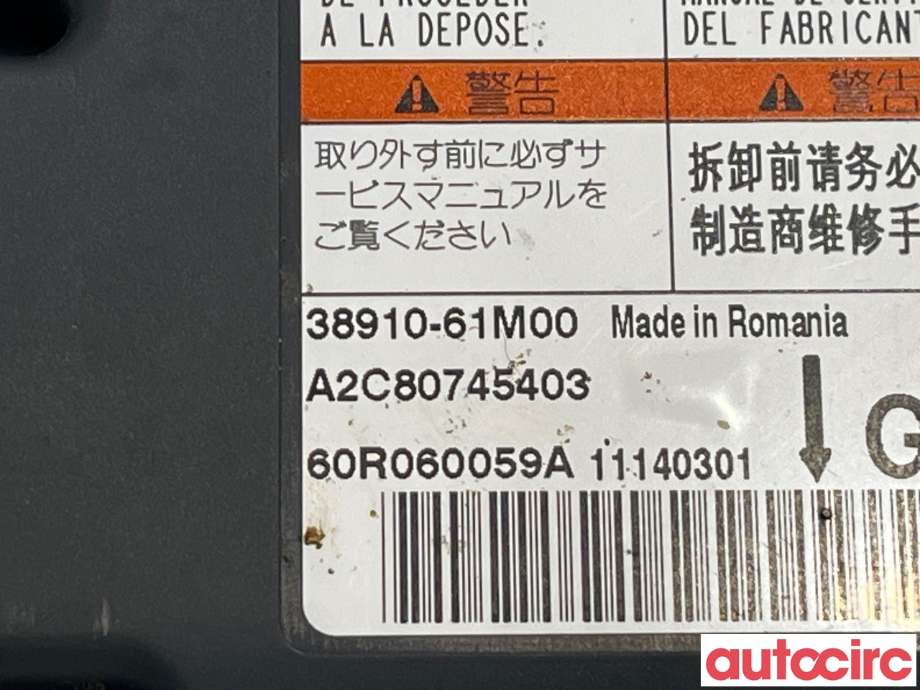 Airbag elektronikk til Suzuki SX4 S-CROSS 2013-->> (Type II) (SUZUKI|38910-61M00)