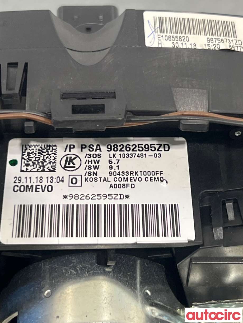 Bryter combi til Peugeot Partner 2019-->> (Type III)  (PEUGEOT|98262595ZD|)