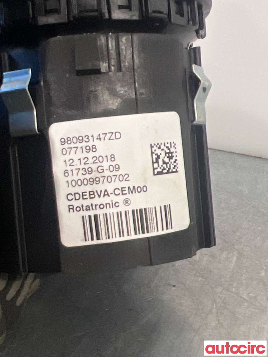 Bryter diverse til Peugeot Partner 2019-->> (Type III) (PEUGEOT|98093147ZD|)