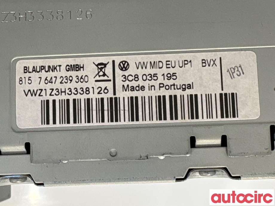 Bilstereo til VW Tiguan 2007-2011 (Type I, Fase 1) (VOLKSWAGEN|3C8057195X||3C8035195)