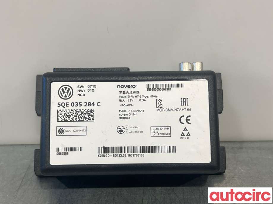 Styreenhet diverse til VW e-Golf 2014-2017 (Fase 1) (VOLKSWAGEN|5QE035284C|)