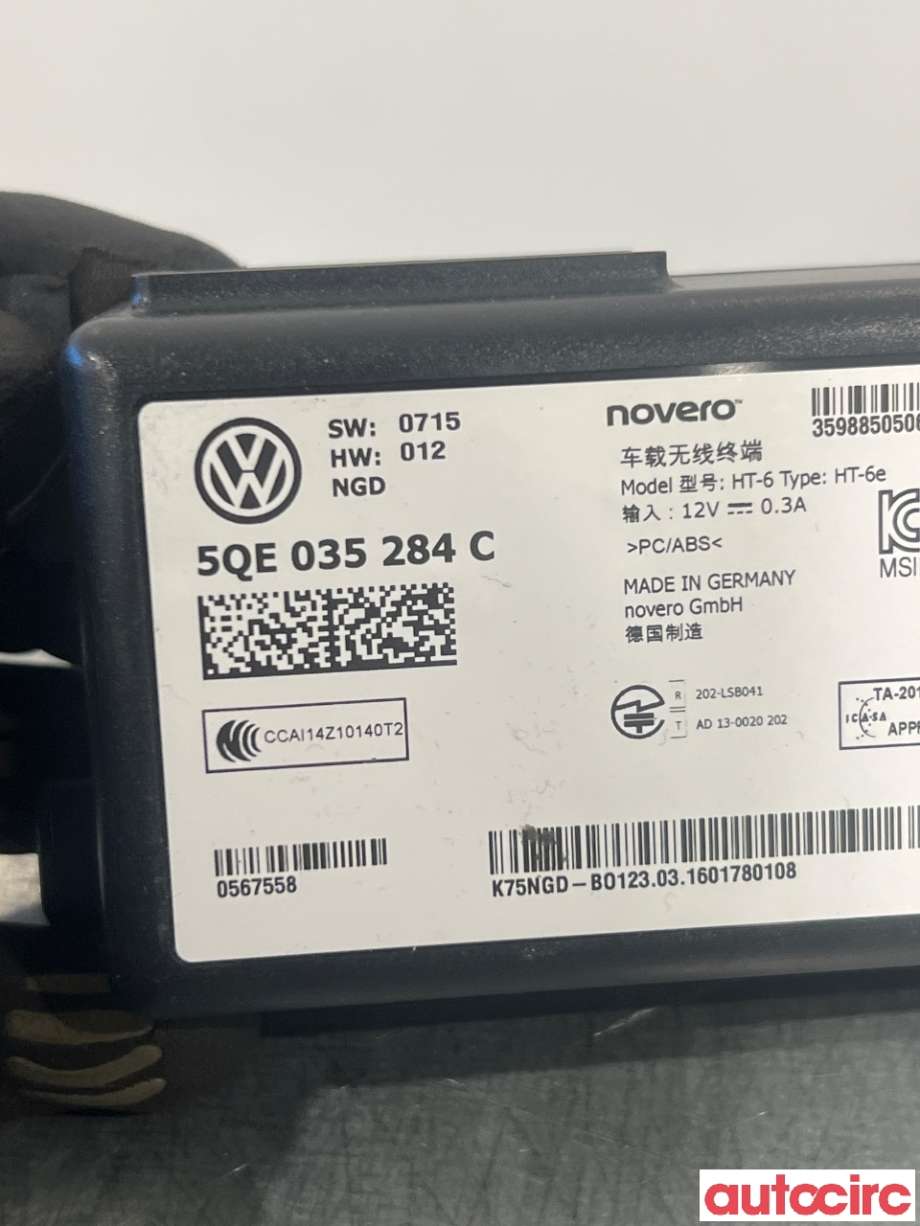 Styreenhet diverse til VW e-Golf 2014-2017 (Fase 1) (VOLKSWAGEN|5QE035284C|)