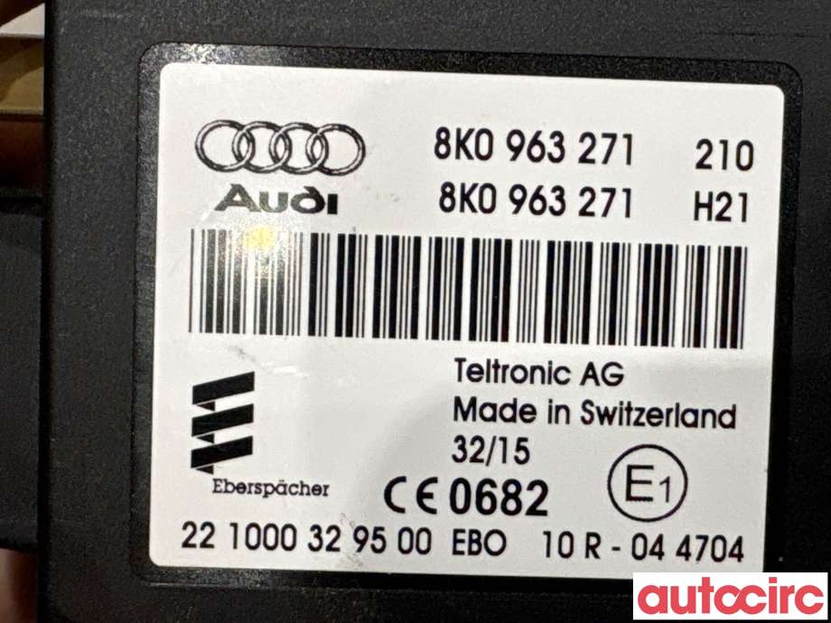 Styreenhet diverse til Audi Q5 2012-2017 (Type I, Fase 2)  (AUDI|8K0963271|)