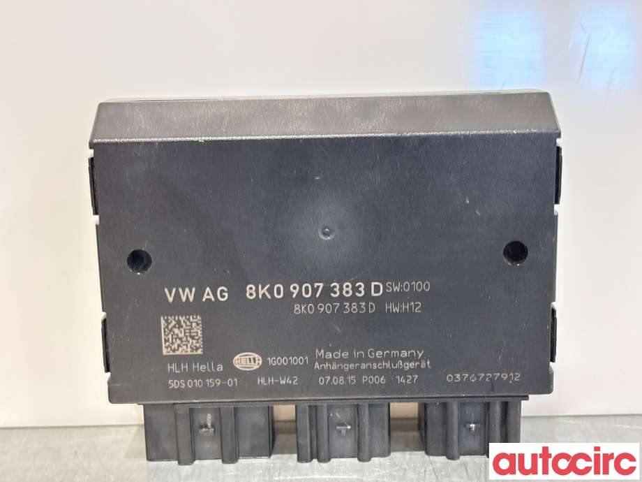 Styreenhet hengerfeste til Audi Q5, 2012-2017 (Type I, Fase 2)  (AUDI|8K0907383D)