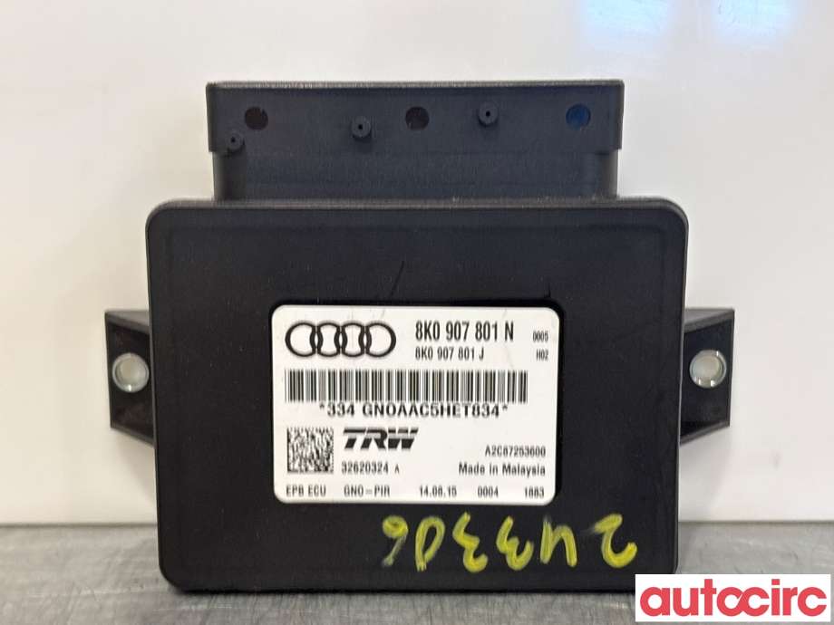 Styreenhet elektrisk parkbrems (EPB - Electric Parking Brake) til Audi Q5, 2012-2017 (Type I, Fase 2)  (AUDI|8K0907801P)