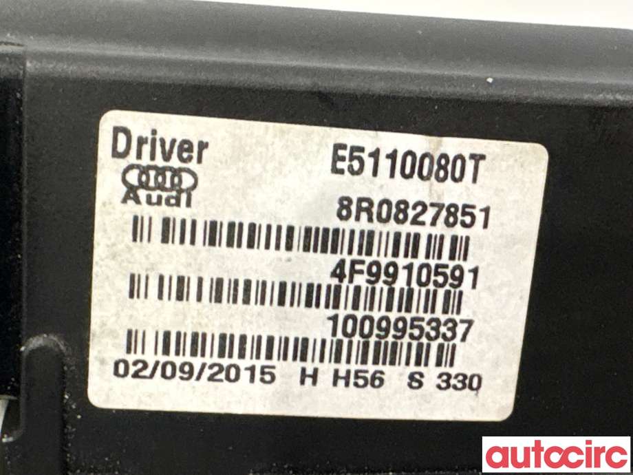 Baklukeåpner motor til Audi Q5 2012-2017 (Type I, Fase 2)  (AUDI|8R0827851D|E5110080T|8R0827851)