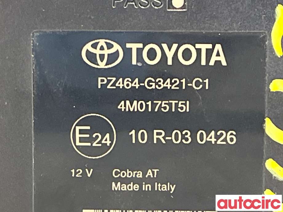 Styreenhet parkering til Toyota Prius +7 2012-2020 (Type III) (stasjonsvogn) (stasjonsvogn) (TOYOTA|PZ464-G3421-C1)