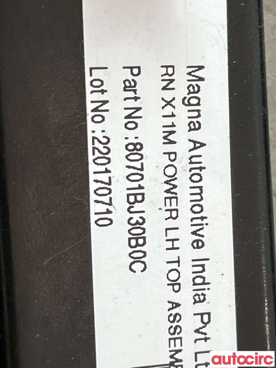 Ruteheis venstre foran til Nissan NV200 2010-2019  (NISSAN|80721BJ00B|80731BJ30A|80701BJ30B0C)