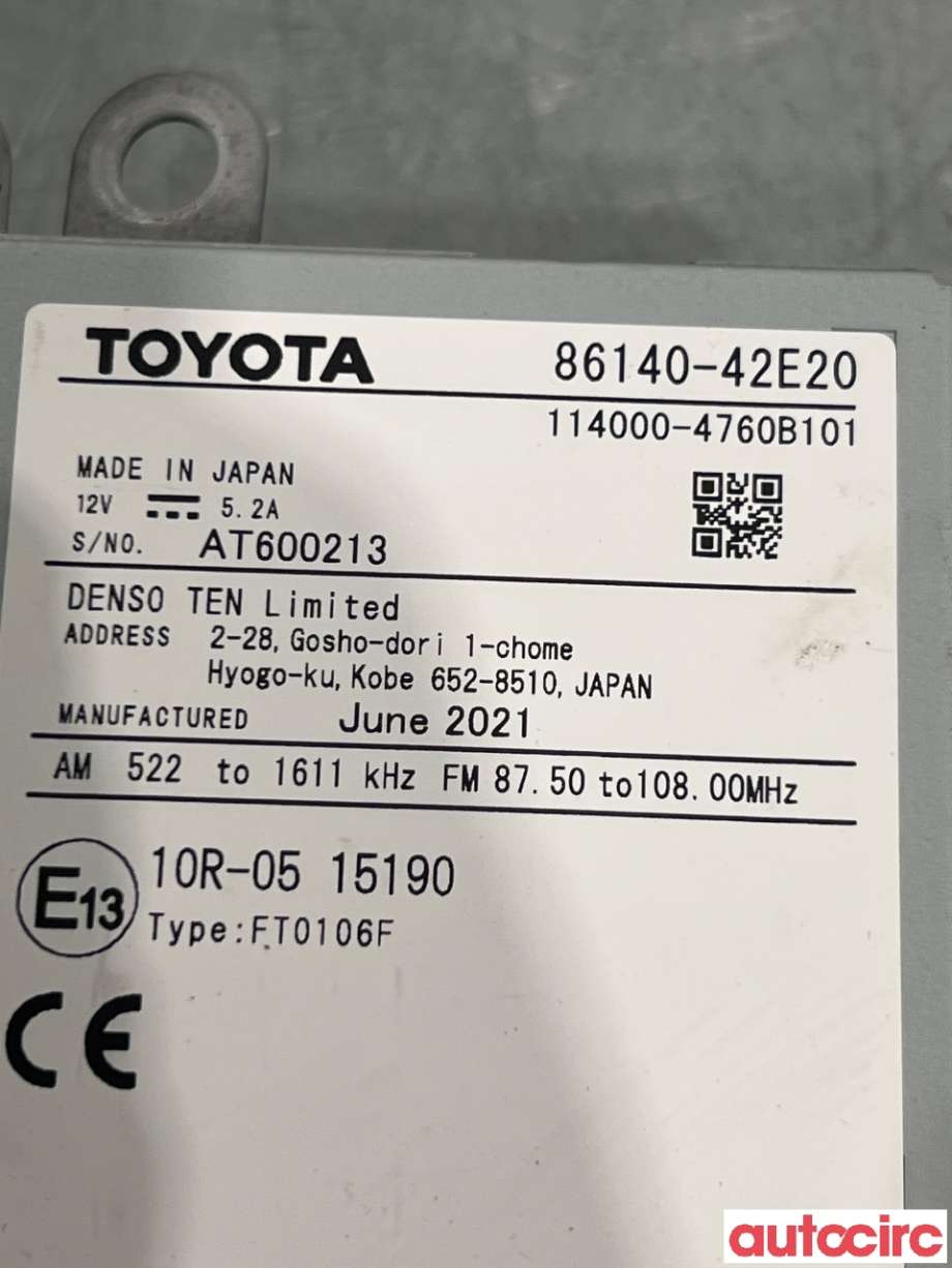 Bilstereo navigasjon til Suzuki Across 2020-->>  (SUZUKI|T8614-042E2||86140-42E20)