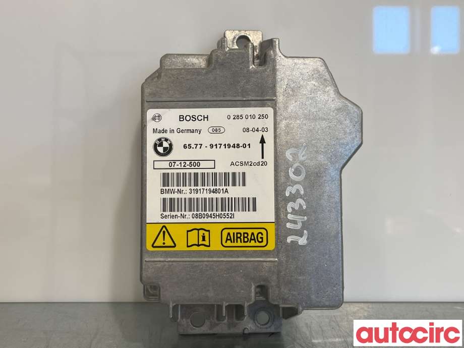 Airbag elektronikk til BMW X5, 2007-2013 (E70) (E70) (BMW|65779171948)