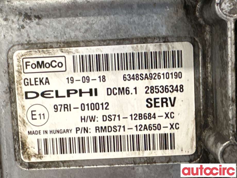 Styreenhet motor til Ford Mondeo 2014-2019 (Type V, Fase 1)  (FORD|2037011|28536348|RMDS71-12A650-XC)