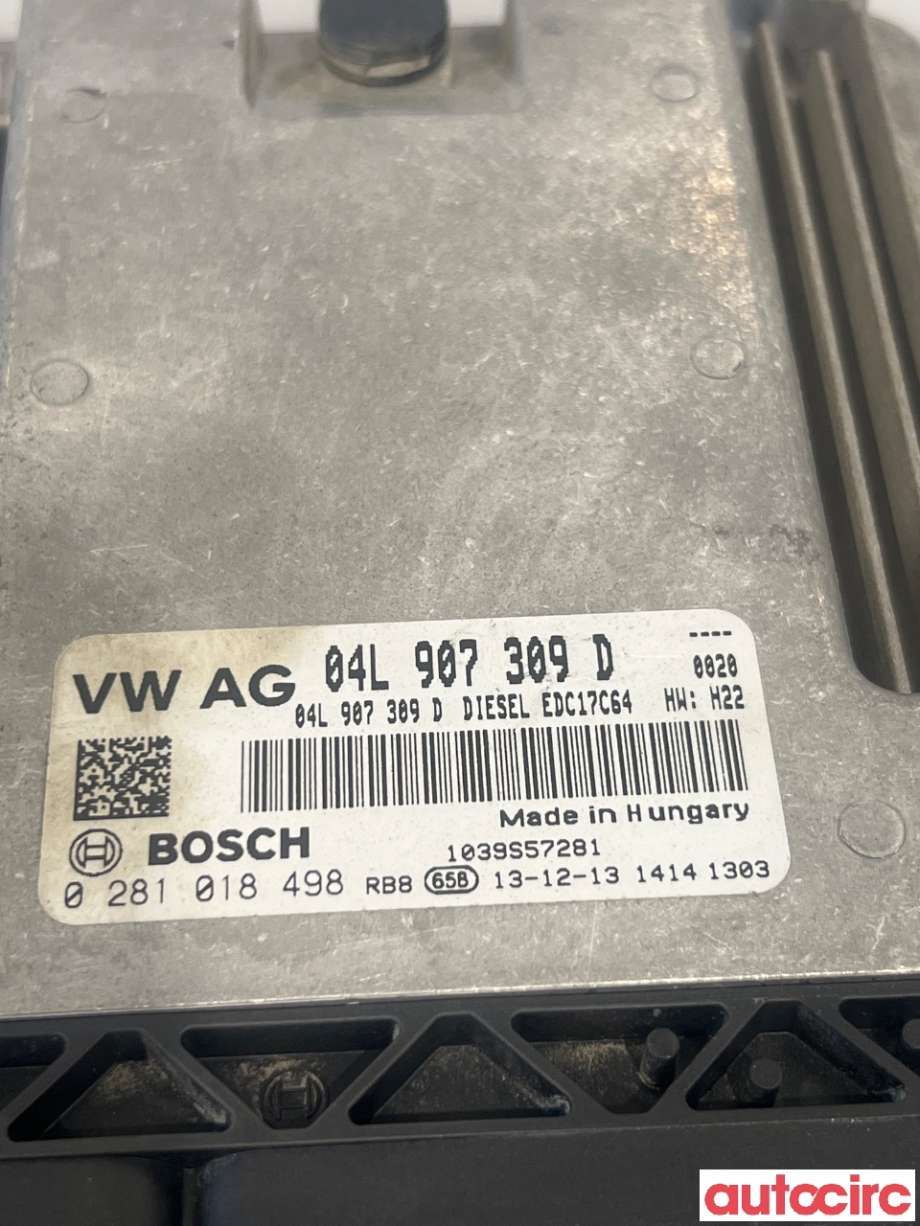 Styreenhet motor til Škoda Octavia 2013-2016 (Type III, Fase 1)  (SKODA|04L906021EA|0281018498|04L907309D)
