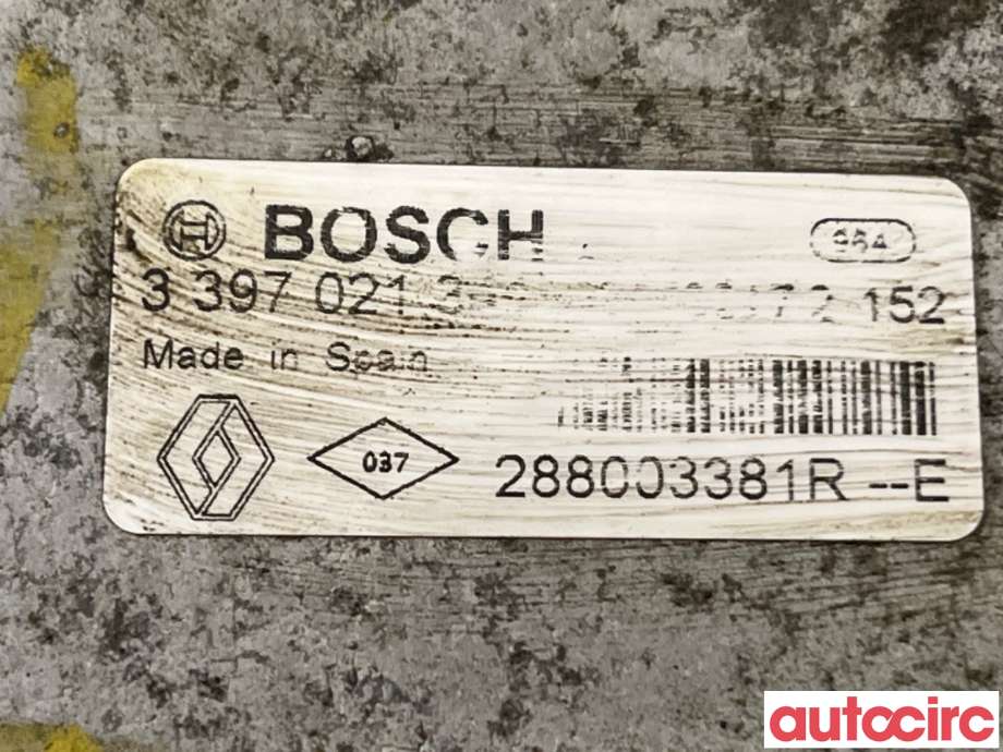 Viskermotor frontrute til Renault Zoe 2013-2019 (Fase 1)  (RENAULT|288003381R|0390241580)