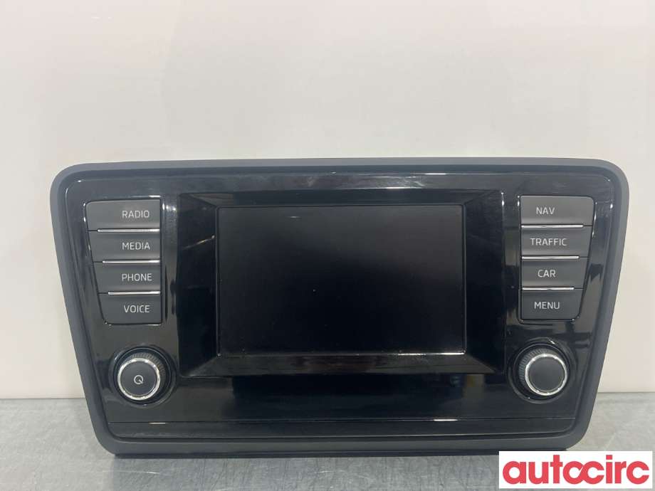 Multimedia display (MCU - Media Controller Unit) til Škoda Octavia, 2013-2016 (Type III, Fase 1) (SKODA|5E0919605D)