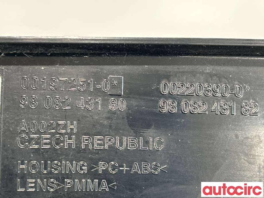 Baklykt venstre til Toyota Proace 2016-->> (Type II)  (TOYOTA|SU001A4081||9808243180)