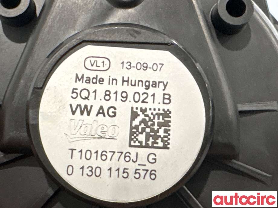 Varmeapparat motor til VW Golf VII 2012-2017 (Fase 1)  (VOLKSWAGEN|5Q1819021B|0130115576|5Q1819021H)