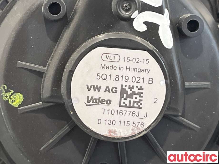 Varmeapparat motor til VW e-Golf 2014-2017 (Fase 1)  (VOLKSWAGEN|5Q1819021E|5Q1819021B)