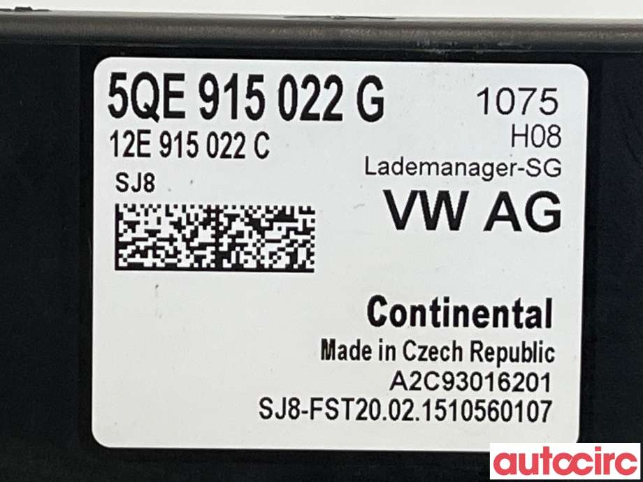 Styreenhet batteri til VW e-Golf 2014-2017 (Fase 1) (VOLKSWAGEN|5QE915022N|5QE915022G)