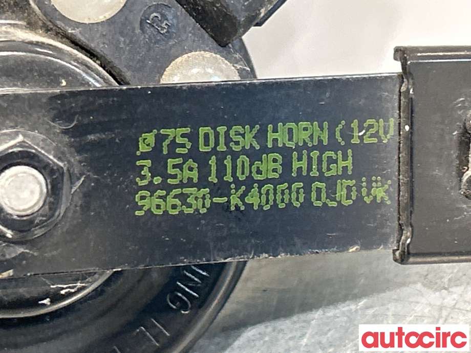 Horn/signalhorn til Hyundai Kona 2017-2021 (Type I, Fase 1)  (HYUNDAI|96630K4000|)